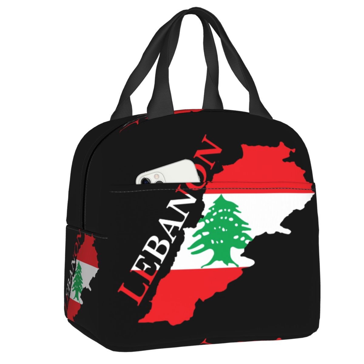 Women Bags Lebanon - حقيبة غداء محمولة مخصصة بتصميم خريطة