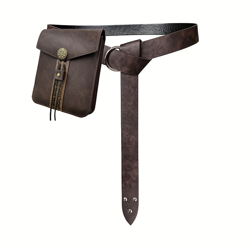 Saddle Bag Leather - 2 قطعة حزام جلد صناعي تقليد