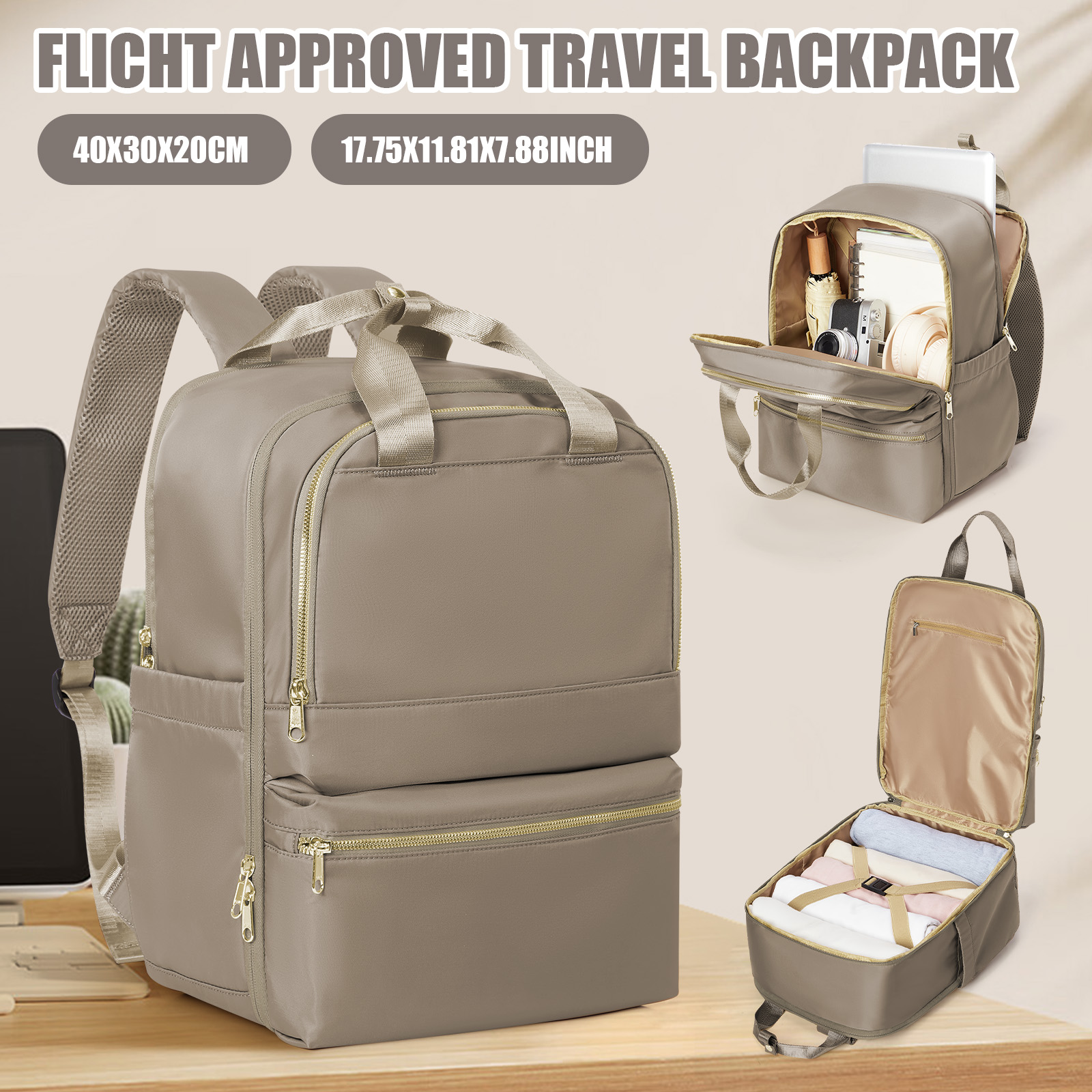 Women Bags Casual - Ryanair 40x30x20 حقيبة السفر للنساء، المعلم