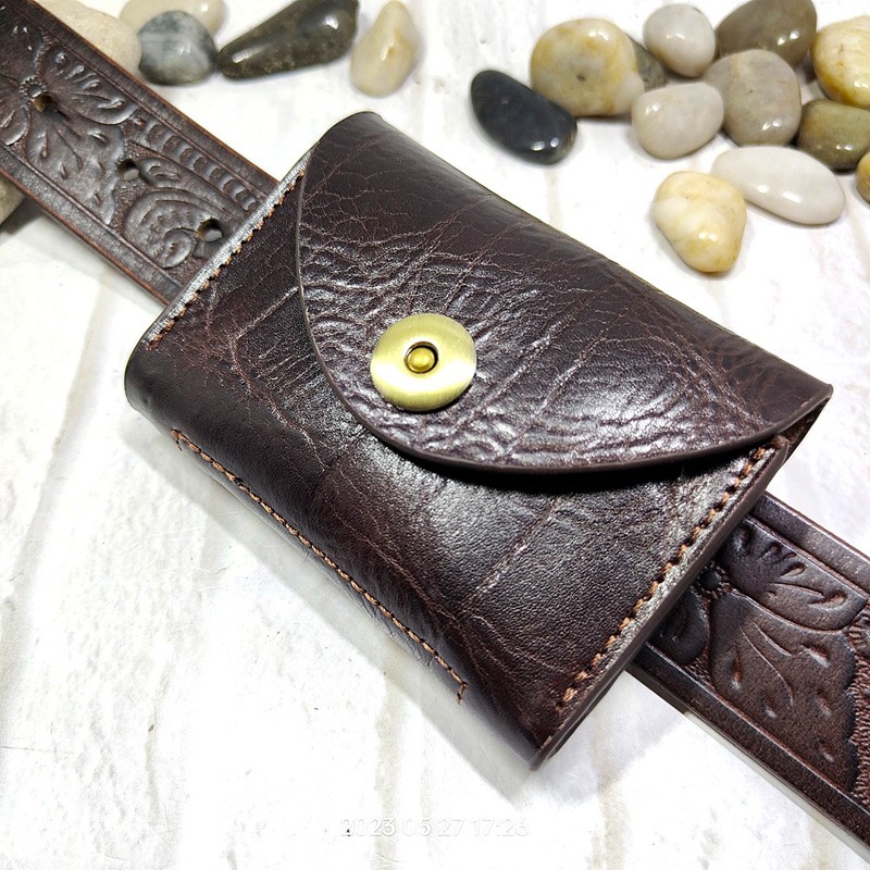 Saddle Bag Leather - Blongk حقيبة خصر صغيرة رقيقة حزام