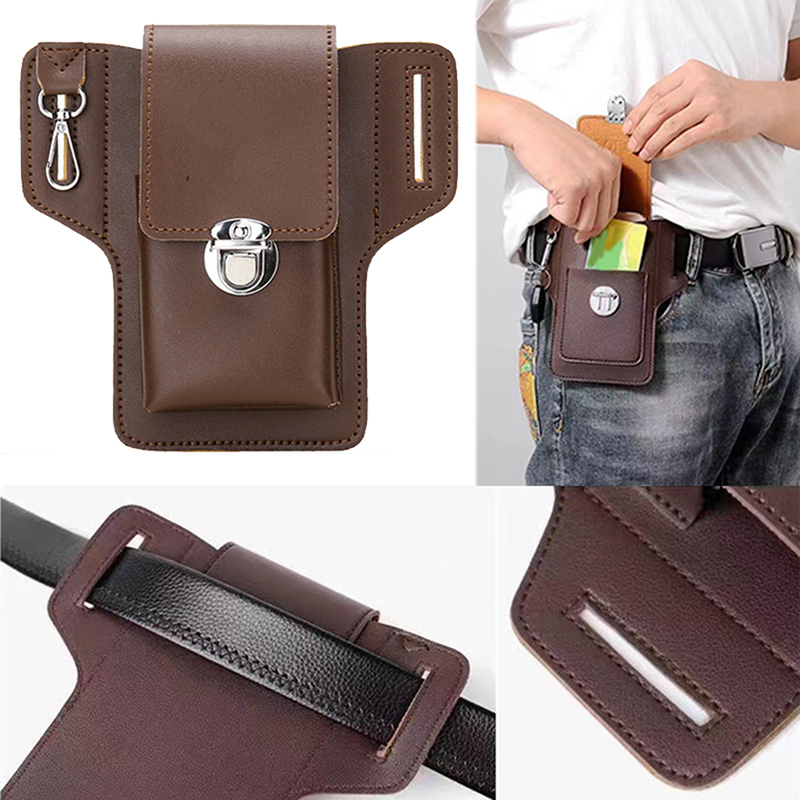 Saddle Bag Leather - متعددة الوظائف بو الجلود حقيبة الخصر