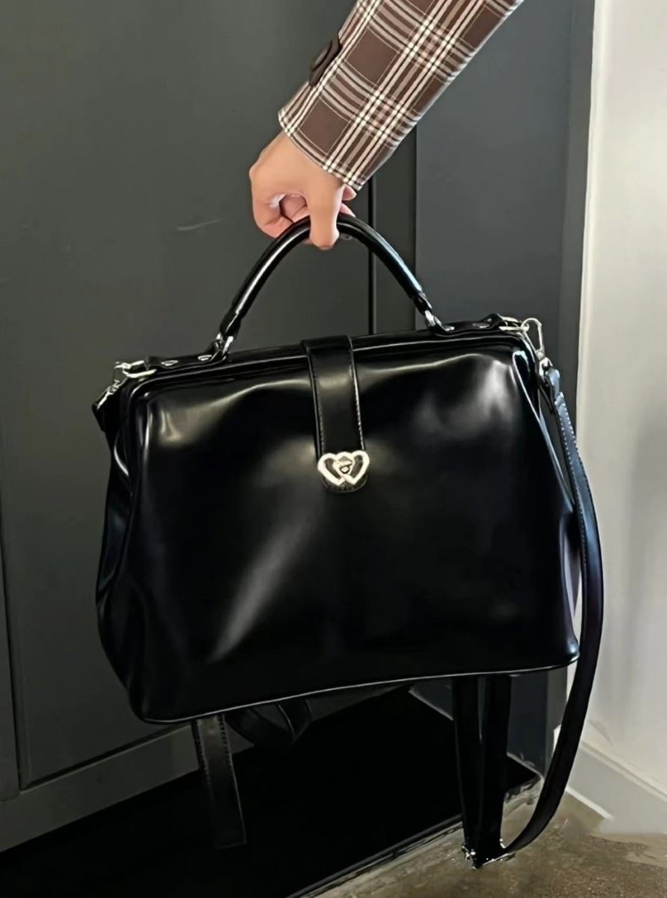 Mini Backpack Women - حقيبة ظهر كلاسيكية سوداء Y2k Mochila