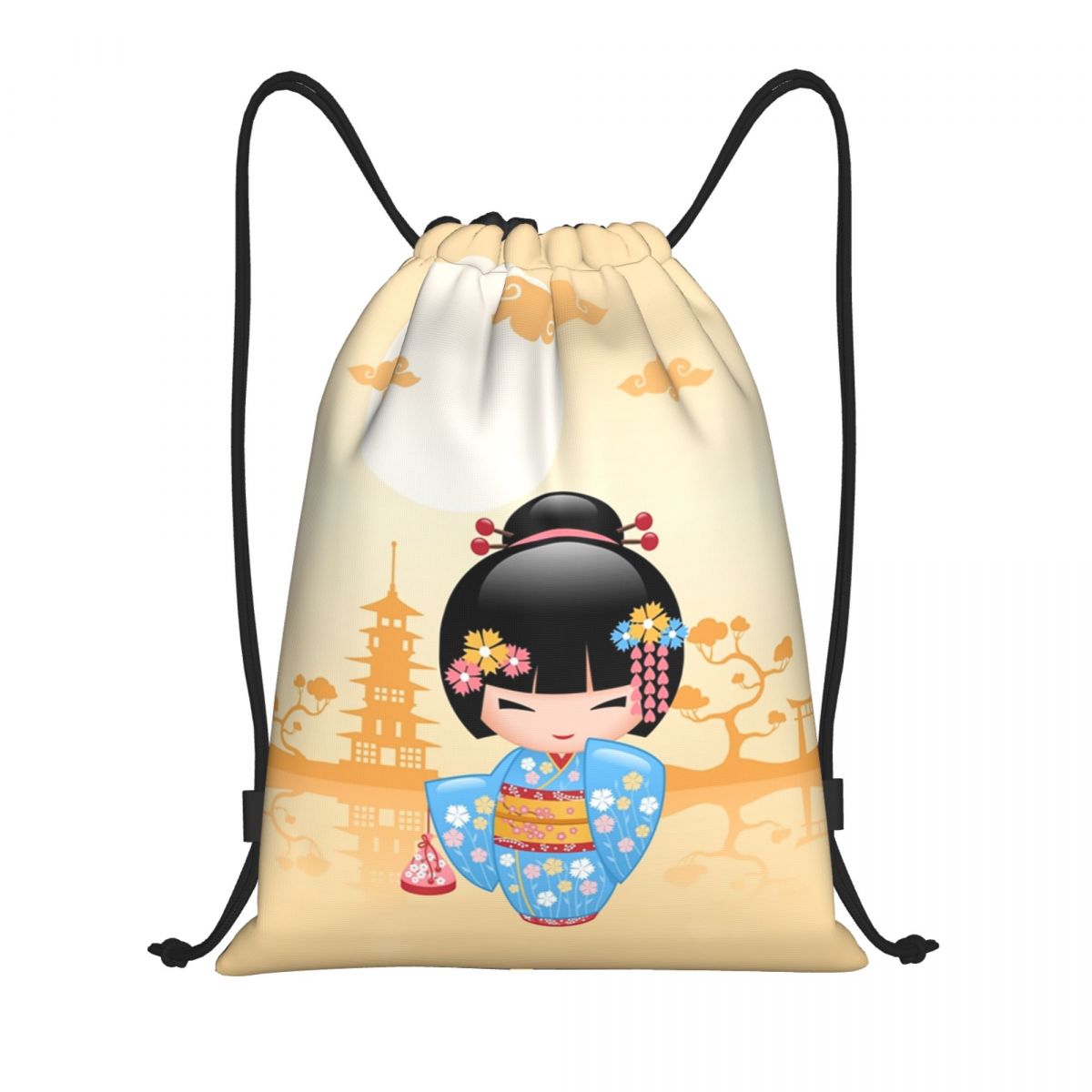 Women Bags Vector - حقيبة ظهر رياضية برباط على شكل