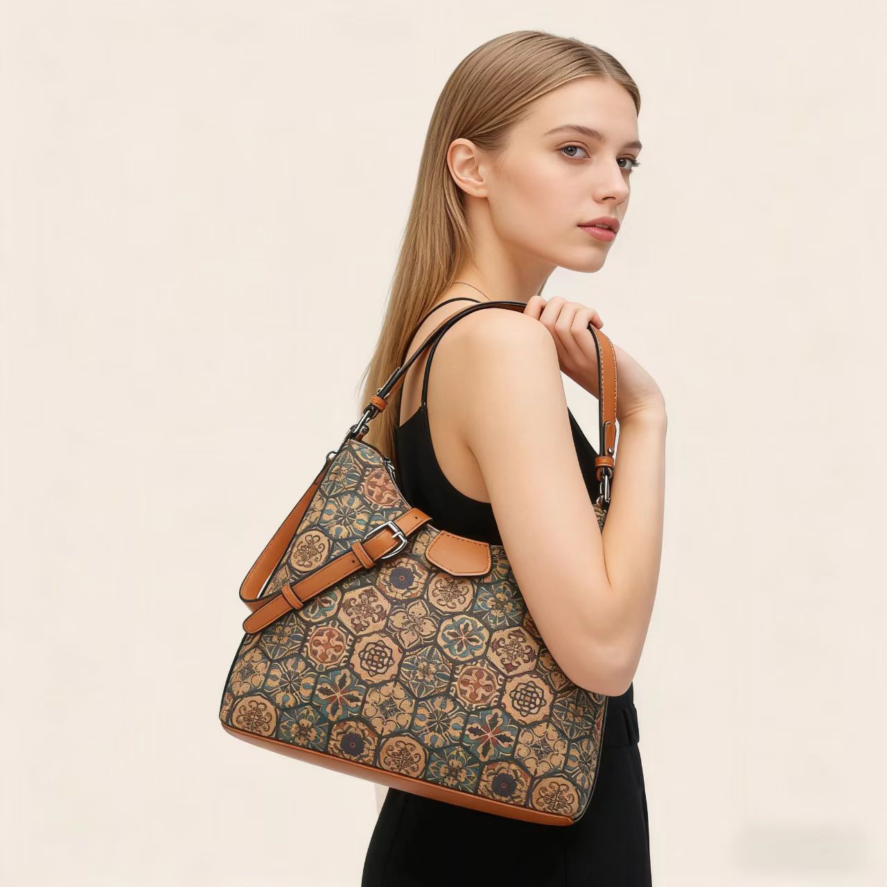 Women'S Kipling Bags - حقيبة يد من الفلين بنمط عرقي