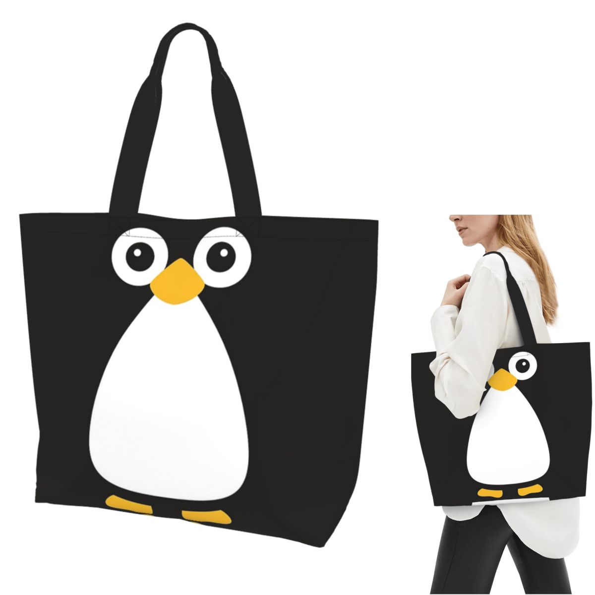 Women Bags Vector - لطيف ناقلات البطريق التسوق حمل حقيبة