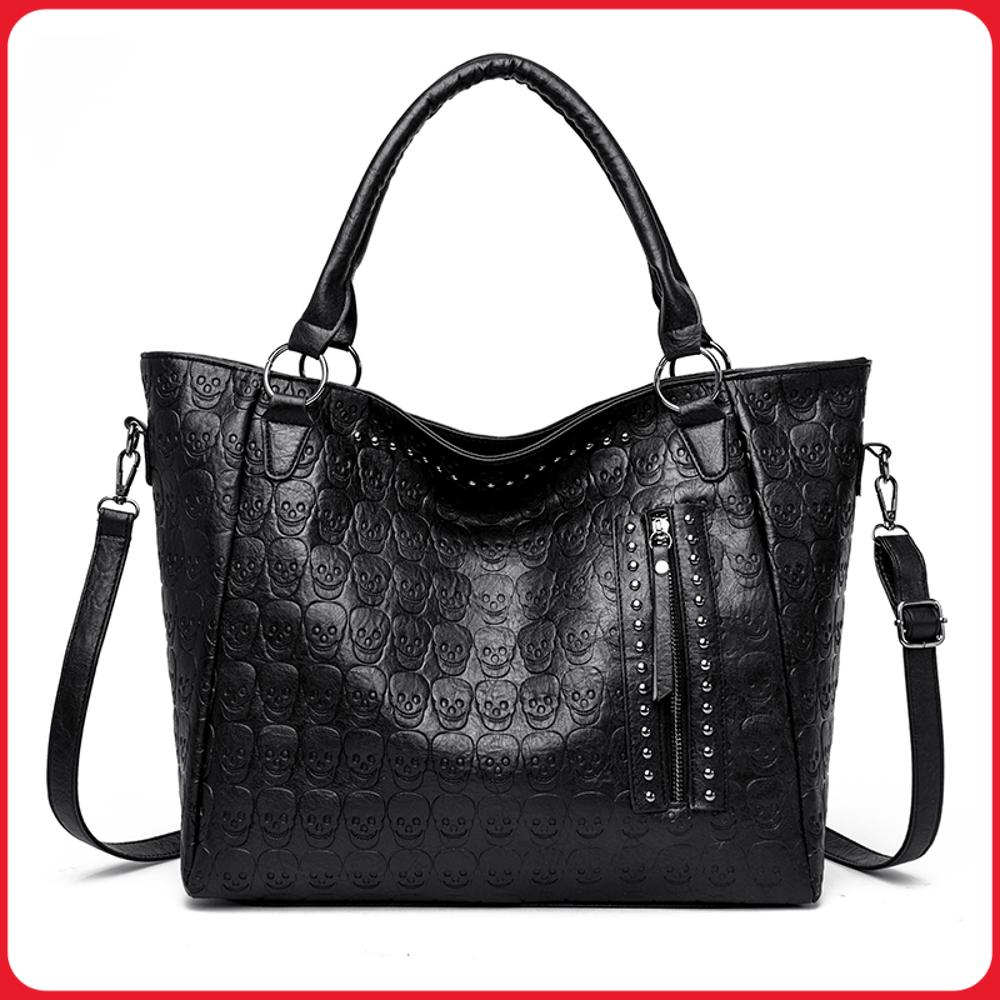 Women'S Work Bags Tote - حقيبة كروس بودي بتصميم جمجمة بانك