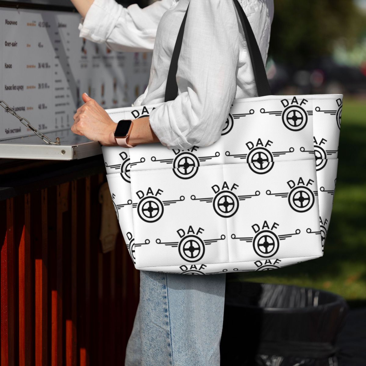 Women Bags Vector - حقيبة شاطئية كبيرة بتصميم شعار شاحنة