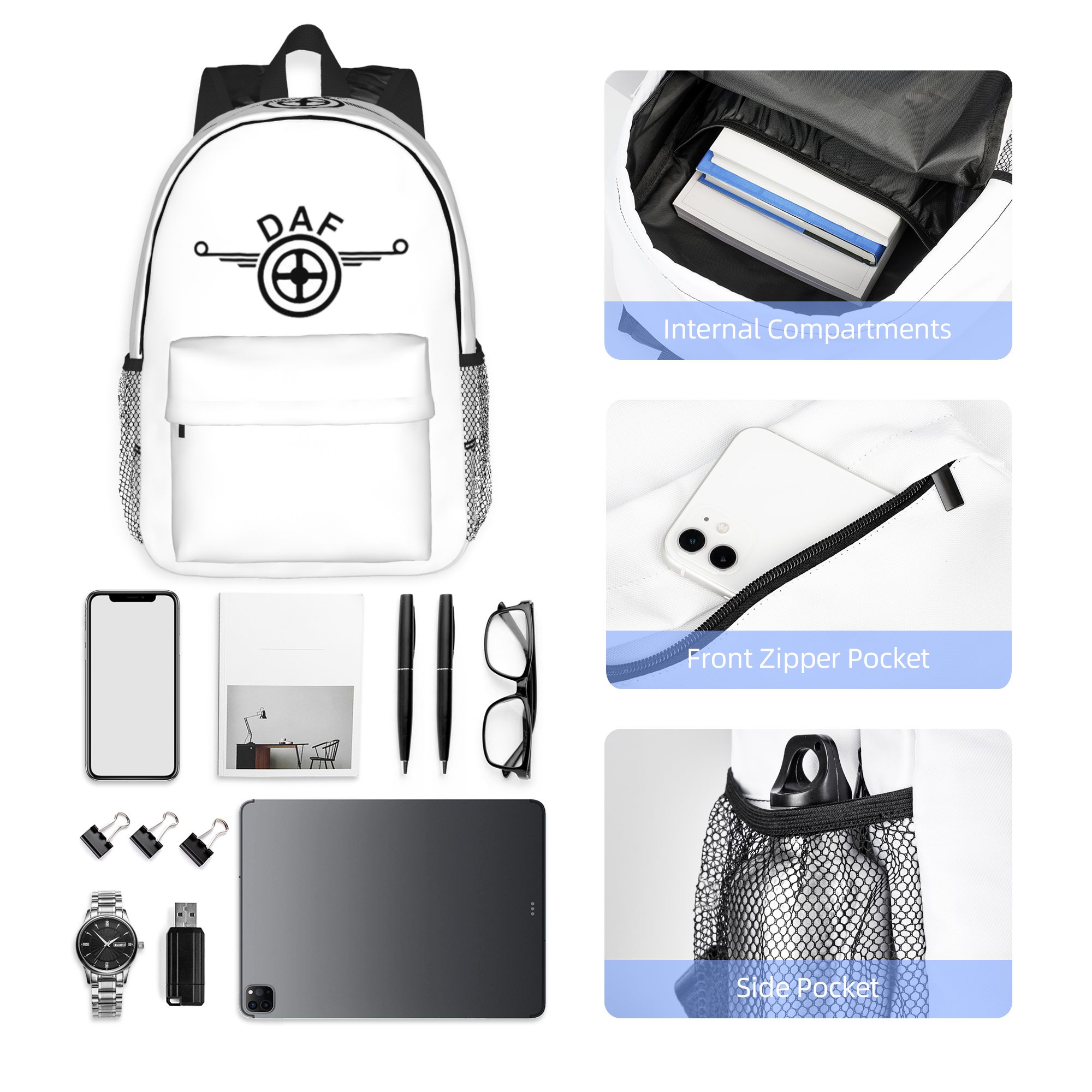 حقيبة ظهر بتصميم شعار شاحنة دا - مراجعة Women Bags Vector وسعره