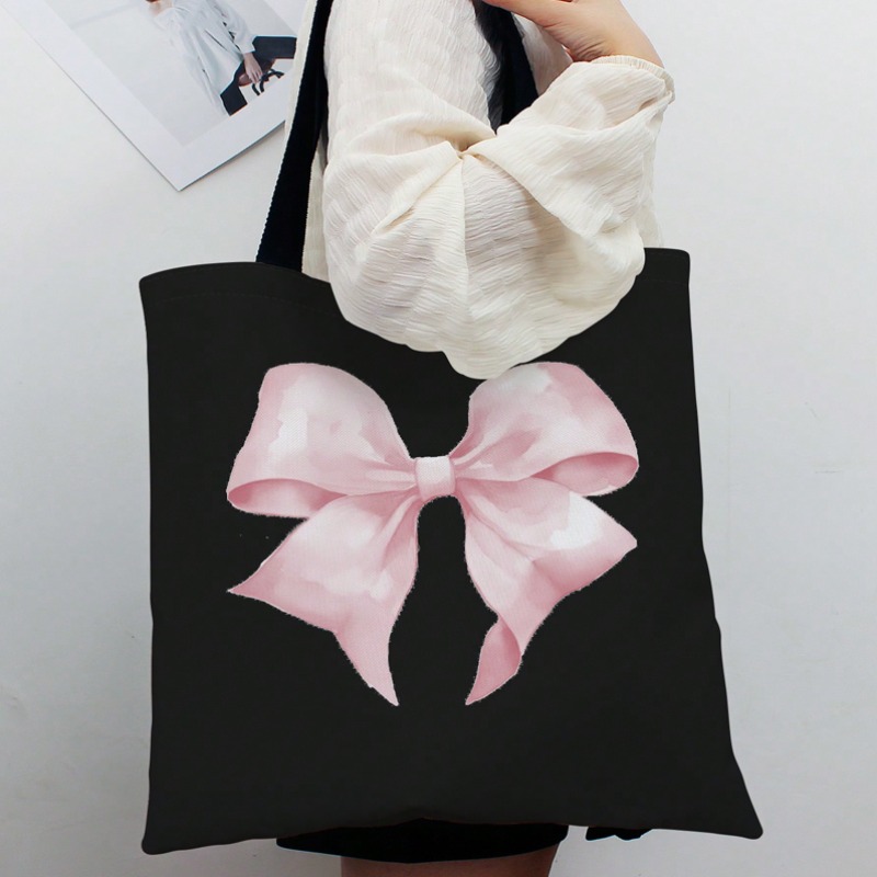 حقيبة كتف قماشية بنمط فيونكة م - مراجعة Women'S Work Bags Tote وسعره
