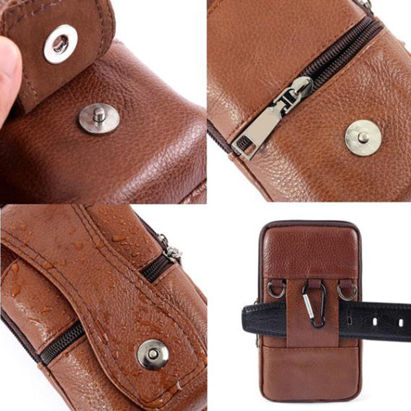 حقيبة خصر للرجال لحمل الهاتف ا - مراجعة Saddle Bag Leather وسعره