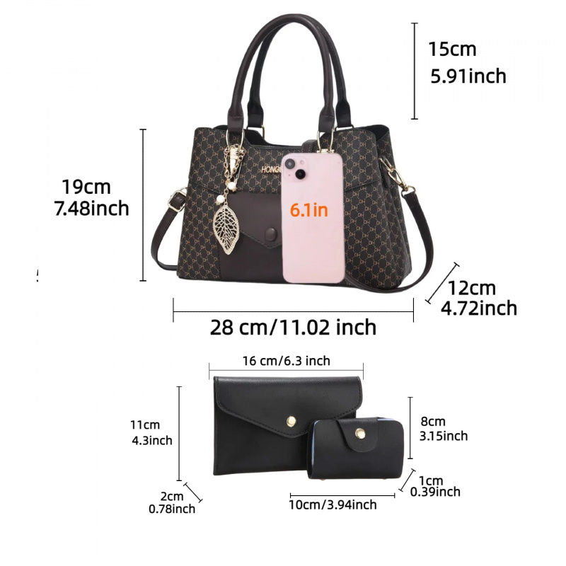 حقائب حمل كبيرة الحجم ذات ملمس - مراجعة Women Bags Crossbody وسعره