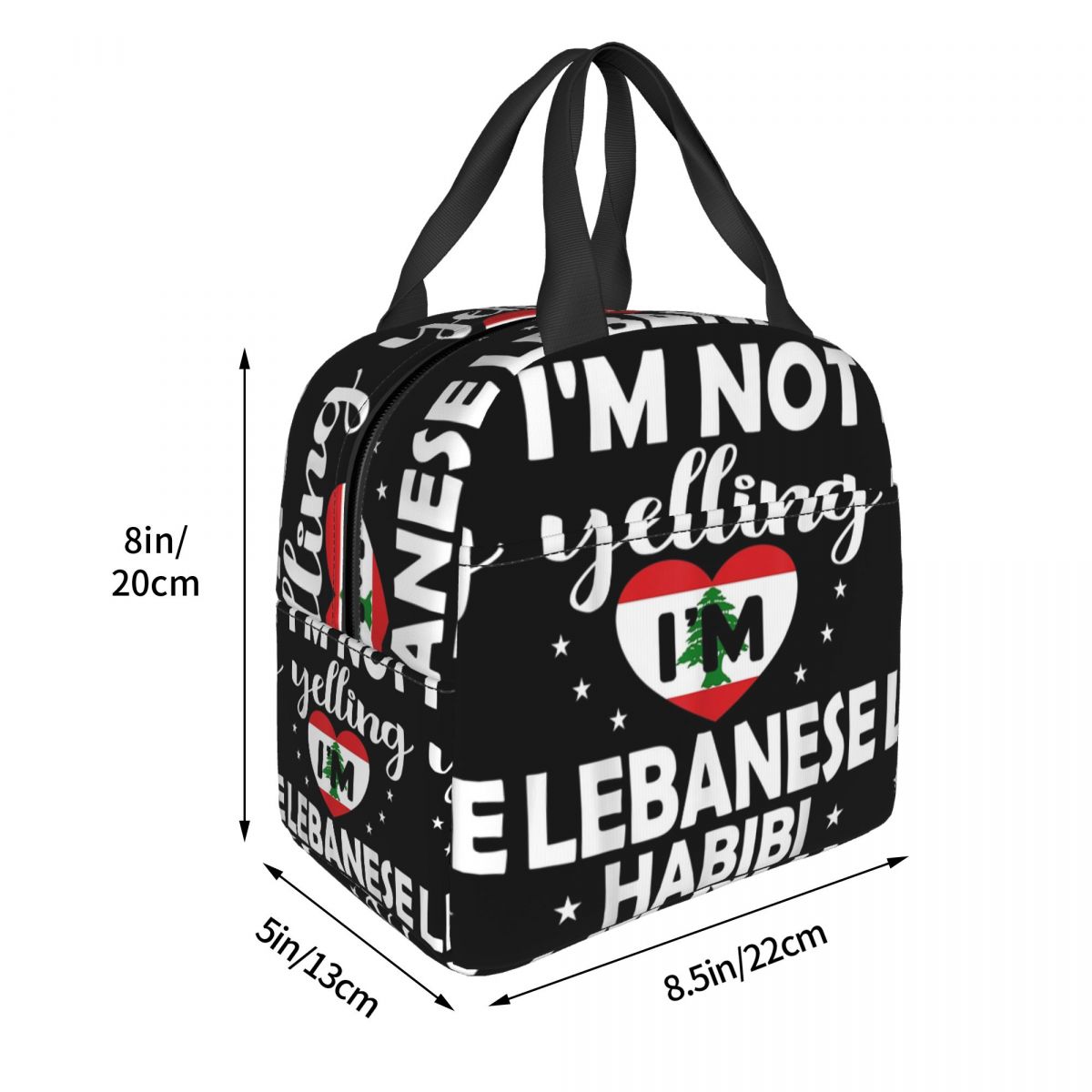 حقيبة غداء معزولة على شكل علم  - مراجعة Women Bags Lebanon وسعره