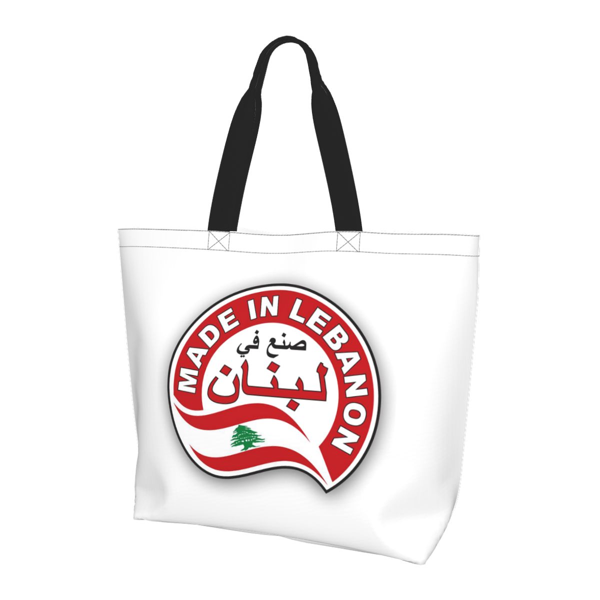 حقيبة تسوق قماشية بتصميم علم ل - مراجعة Women Bags Lebanon وسعره