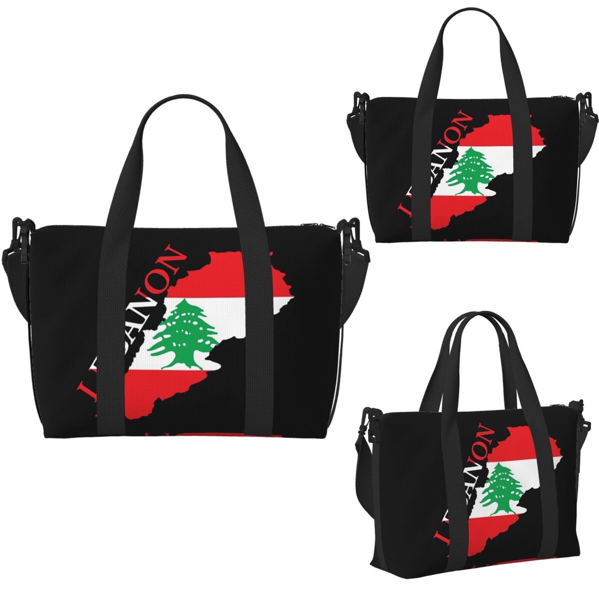 مخصص لبنان العلم خريطة الشاطئ  - مراجعة Women Bags Lebanon وسعره