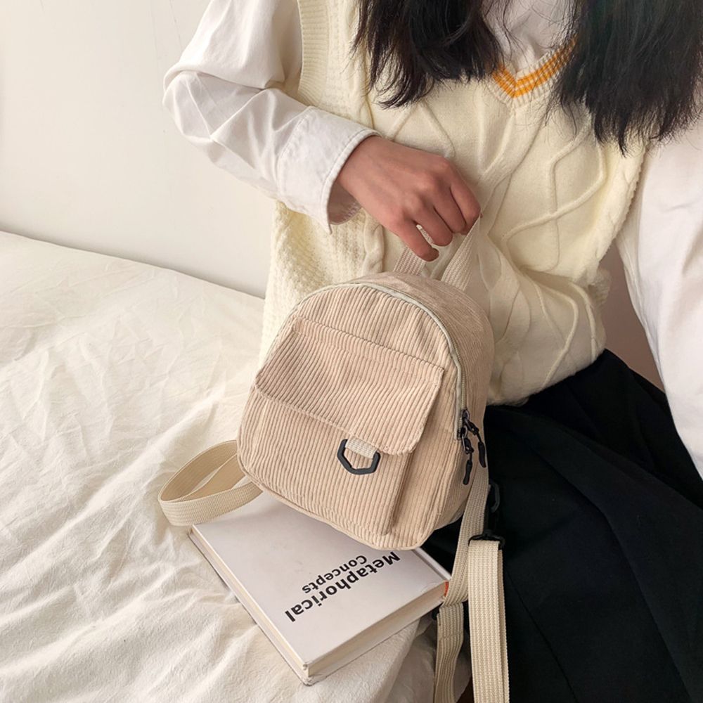حقائب ظهر صغيرة للسفر بلون موح - مراجعة Mini Backpack Women وسعره