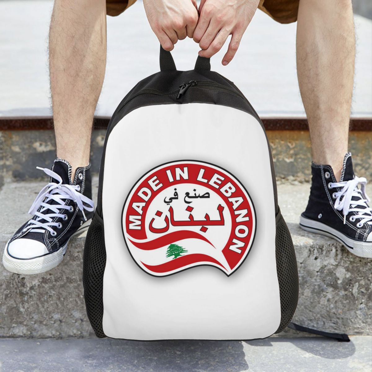 حقيبة ظهر بتصميم علم لبنان بال - مراجعة Women Bags Lebanon وسعره