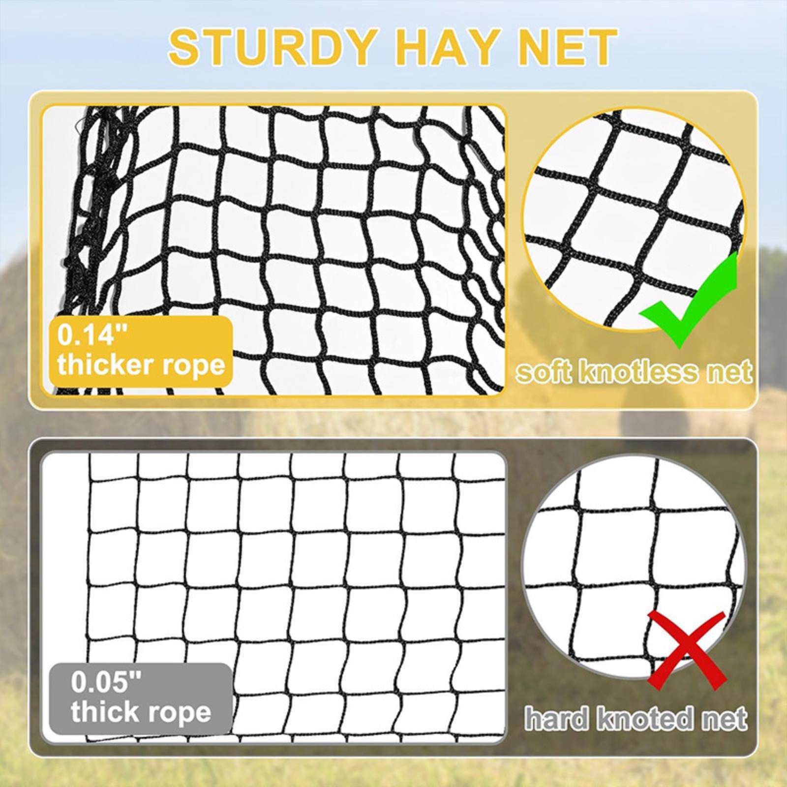شبكة كبيرة لحمل القش سهلة التع - مراجعة Mesh Net Bag وسعره