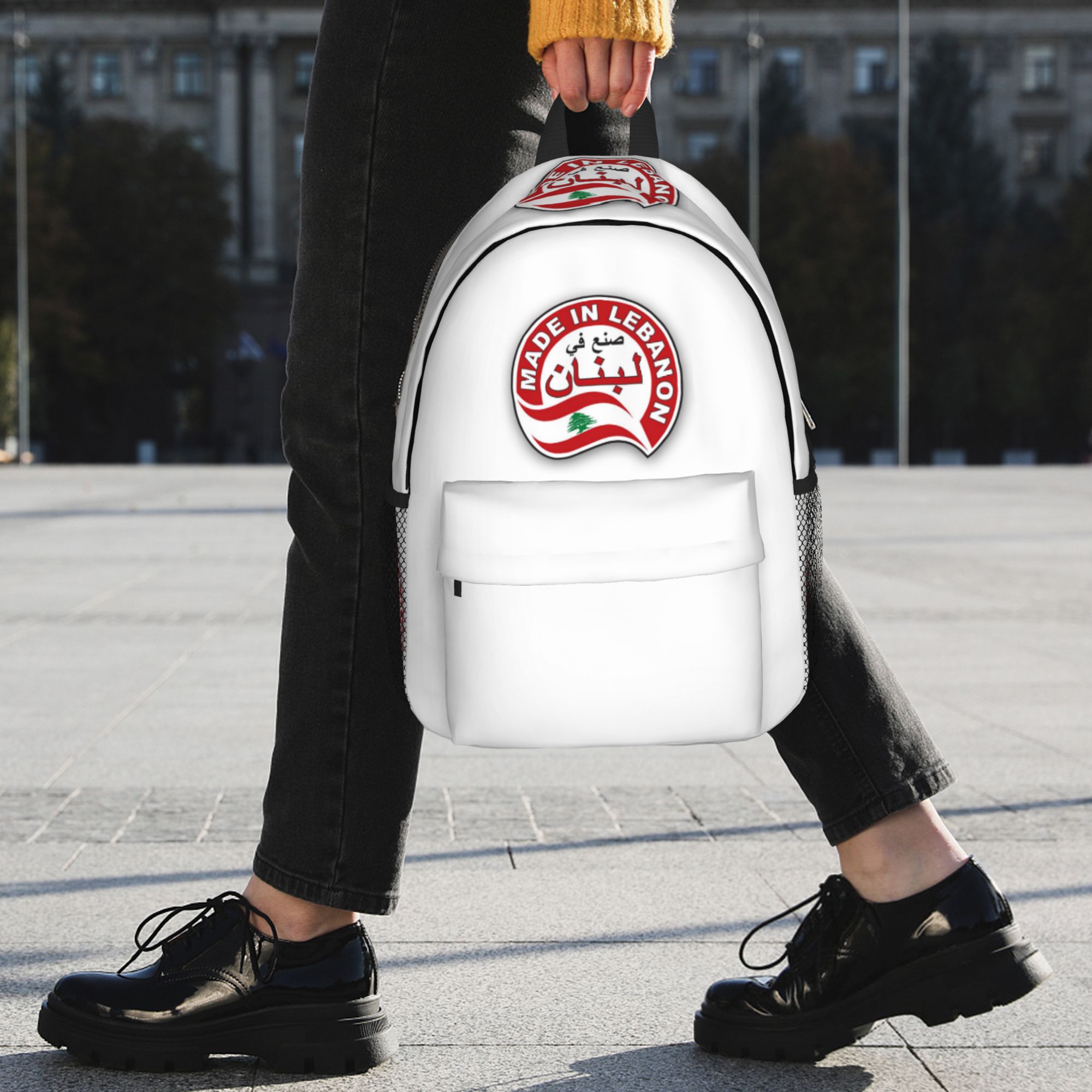 حقيبة ظهر بتصميم علم لبنان بال - مراجعة Women Bags Lebanon وسعره