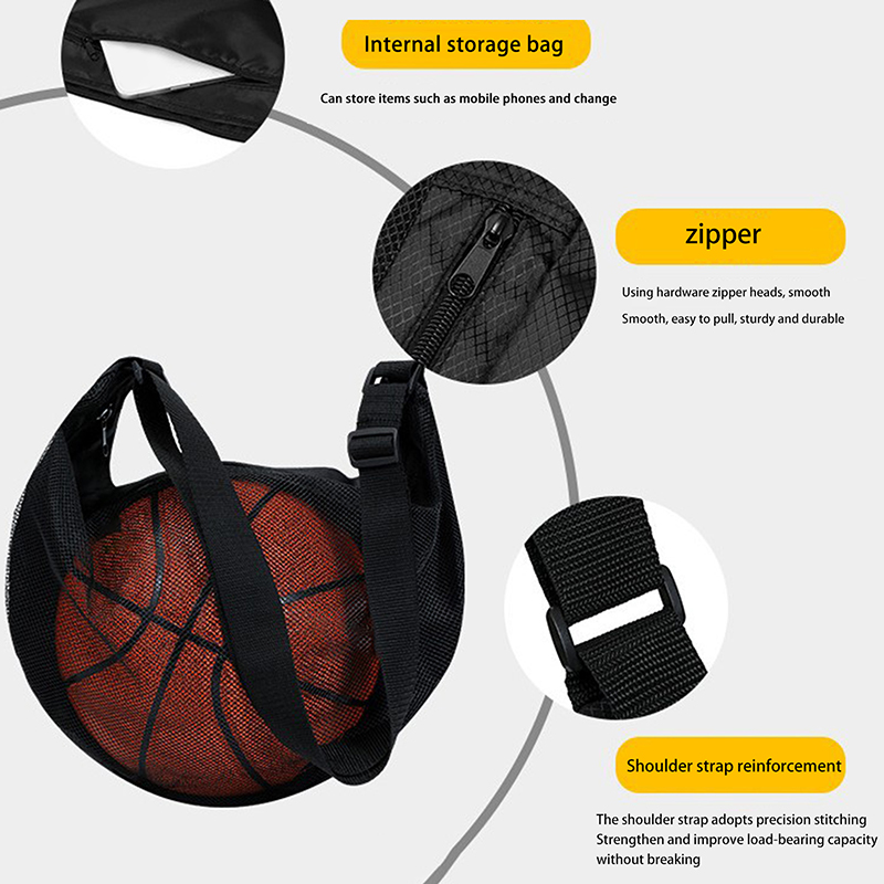 1 قطعة حقيبة الكرة واحدة مع جي - مراجعة Mesh Net Bag وسعره