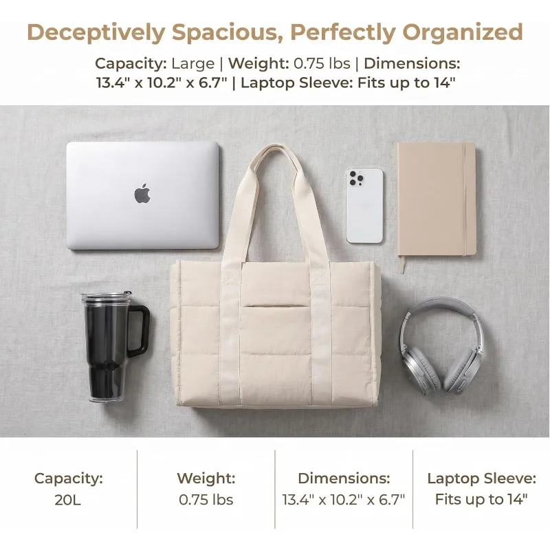 حقيبة يد نسائية، حقيبة حمل خفي - مراجعة Women'S Work Bags Tote وسعره
