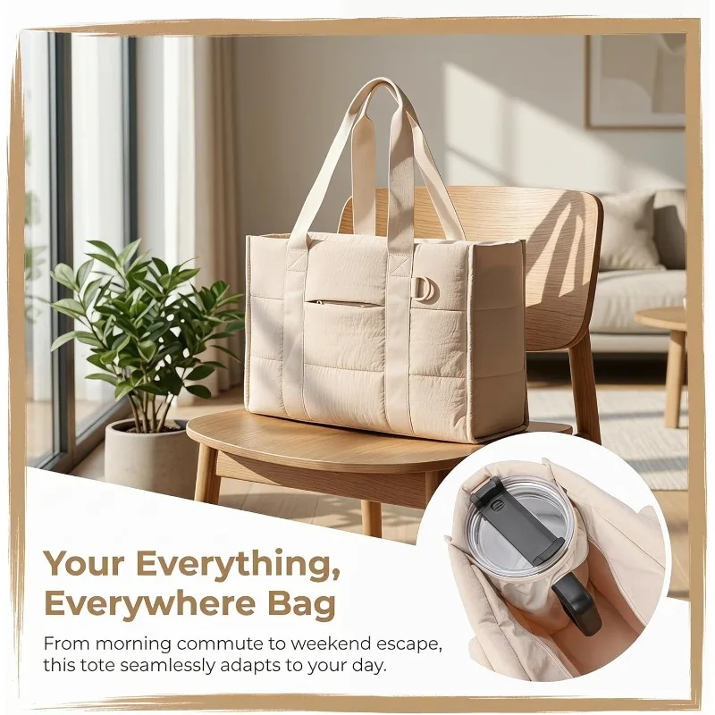 حقيبة يد نسائية، حقيبة حمل خفي - مراجعة Women'S Work Bags Tote وسعره