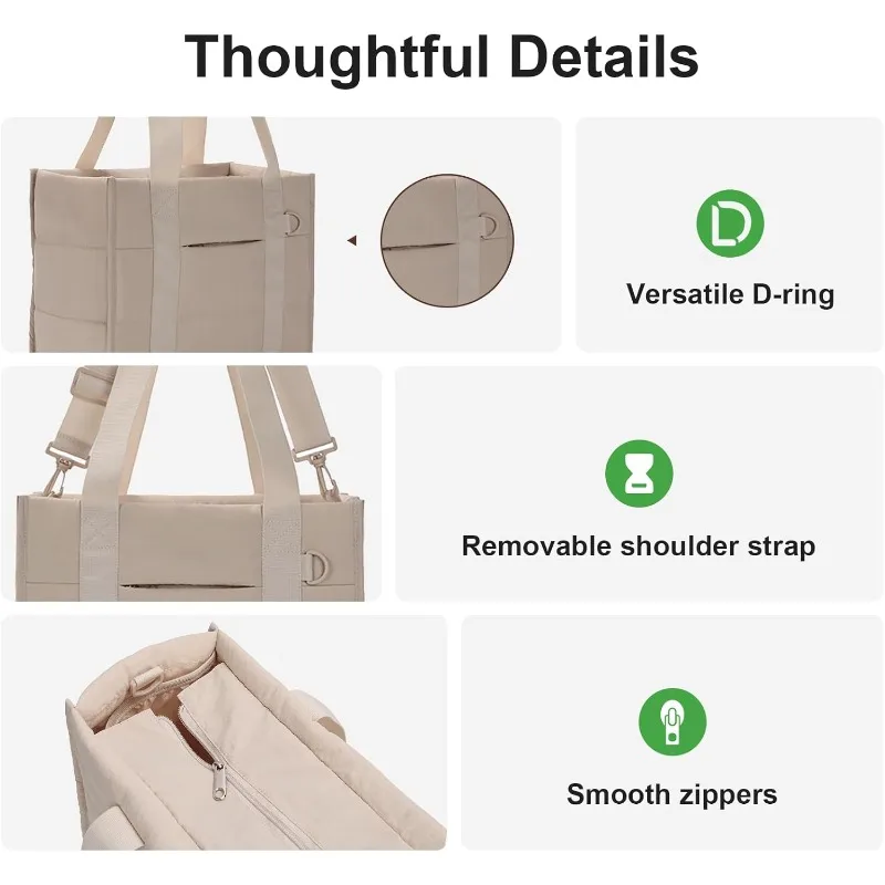 حقيبة يد نسائية، حقيبة حمل خفي - مراجعة Women'S Work Bags Tote وسعره