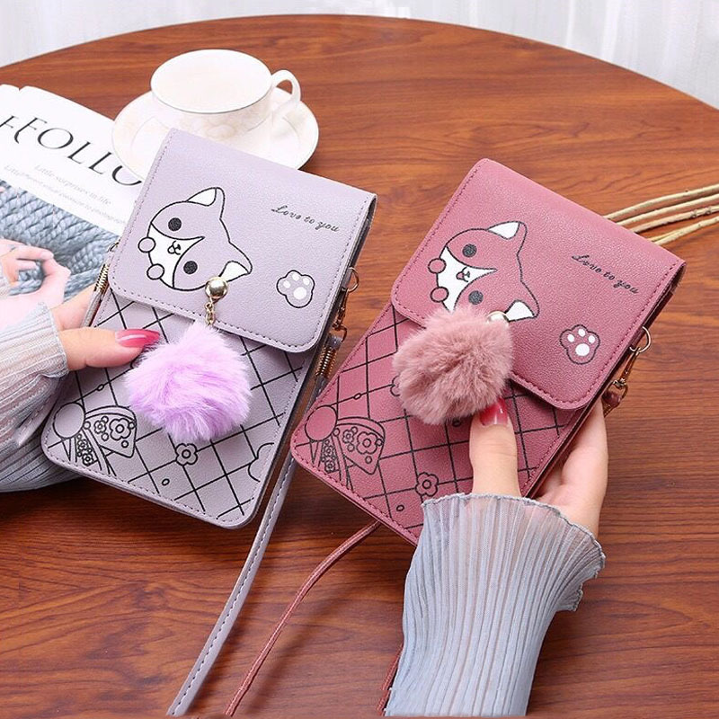 حقيبة هاتف بنمط كرتوني لطيف تع - مراجعة Women Bags Crossbody وسعره