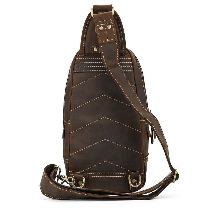 حقيبة صدر للرجال من الجلد الطب - مراجعة Saddle Bag Leather وسعره