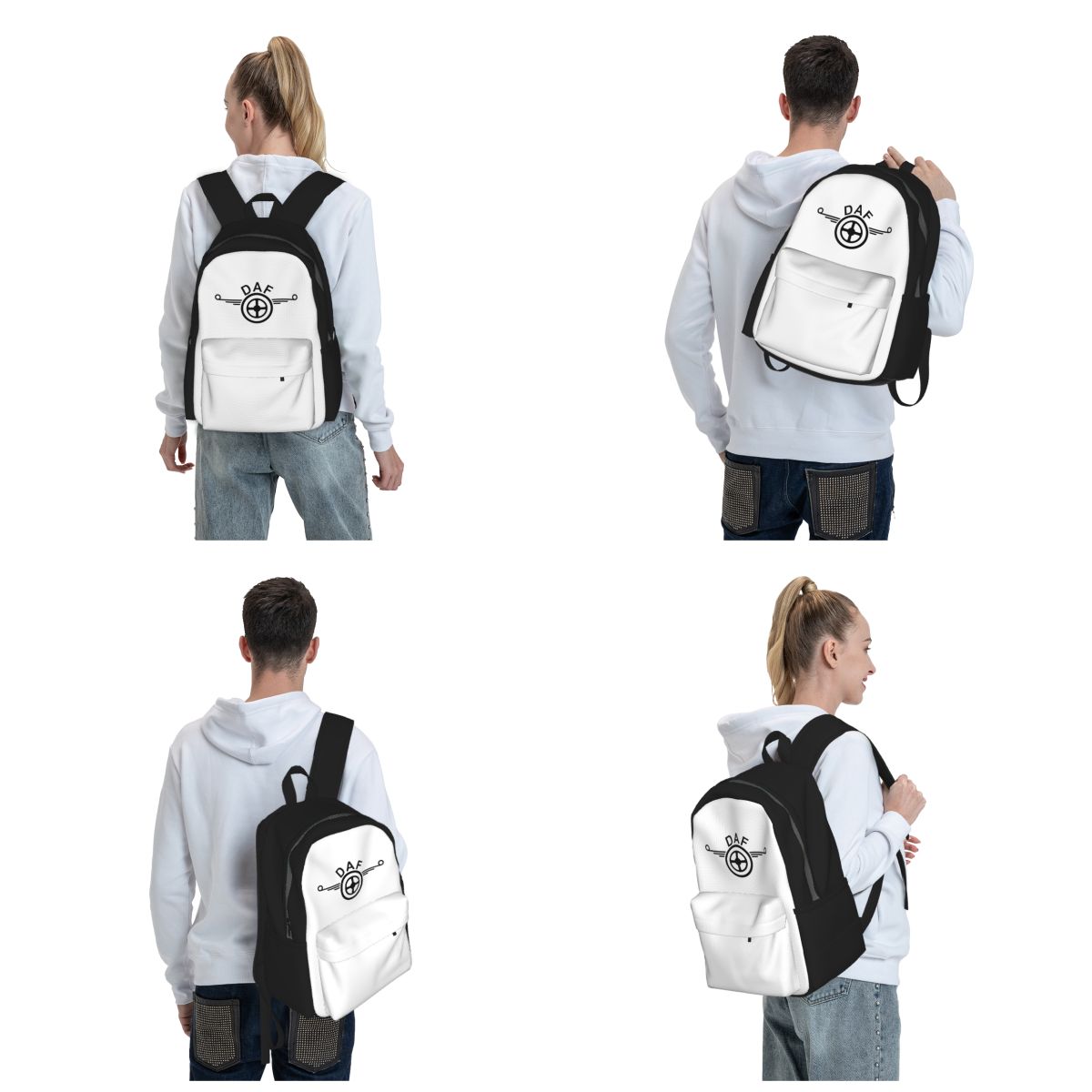 حقيبة ظهر بتصميم شعار Daf Truc - مراجعة Women Bags Vector وسعره