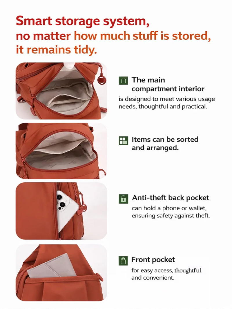 حقيبة ظهر نسائية صغيرة خفيفة ا - مراجعة Mini Backpack Women وسعره