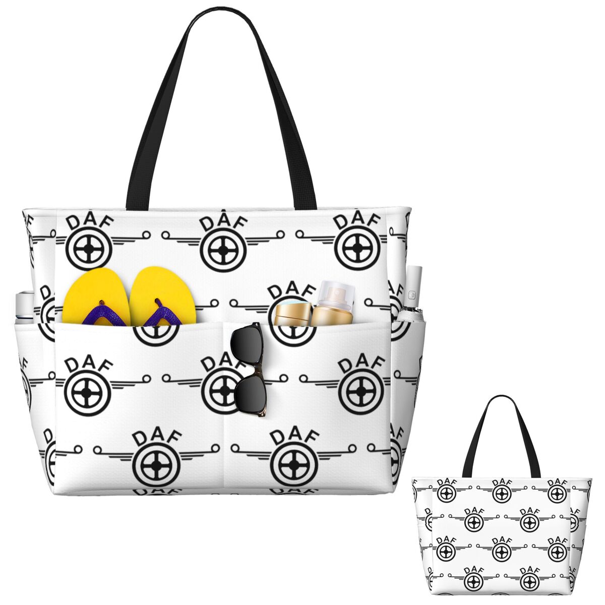 حقيبة شاطئية كبيرة بتصميم شعار - مراجعة Women Bags Vector وسعره
